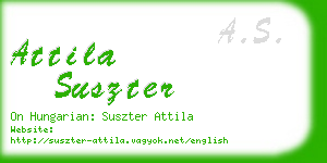 attila suszter business card